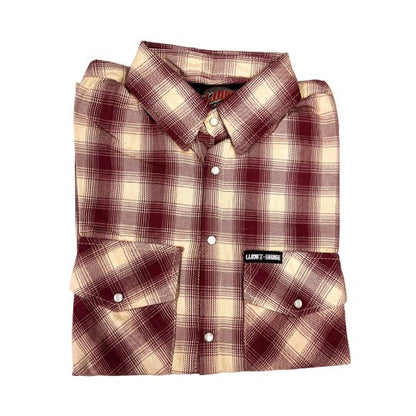 Lloyd'z Garage Flannel, Red/Cream- Mens